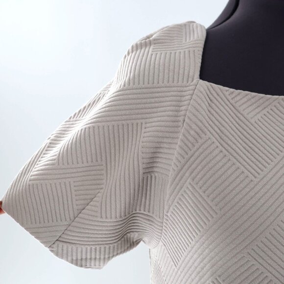 See N Be Seen Dress Womens 2X Taupe Romantic Career Night Out Brunch Event NWT - Picture 6 of 10